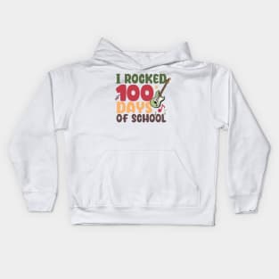 I Rocked 100 Days Of School Kids Hoodie